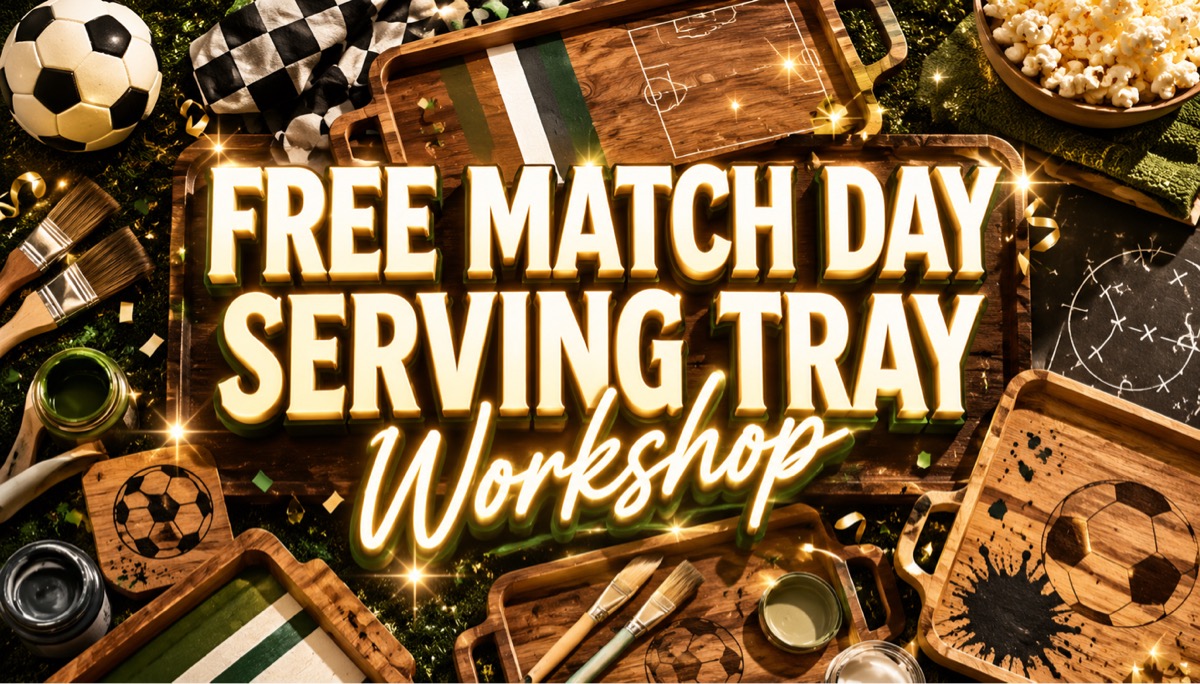 FREE MATCH DAY SERVING TRAY WORKSHOP