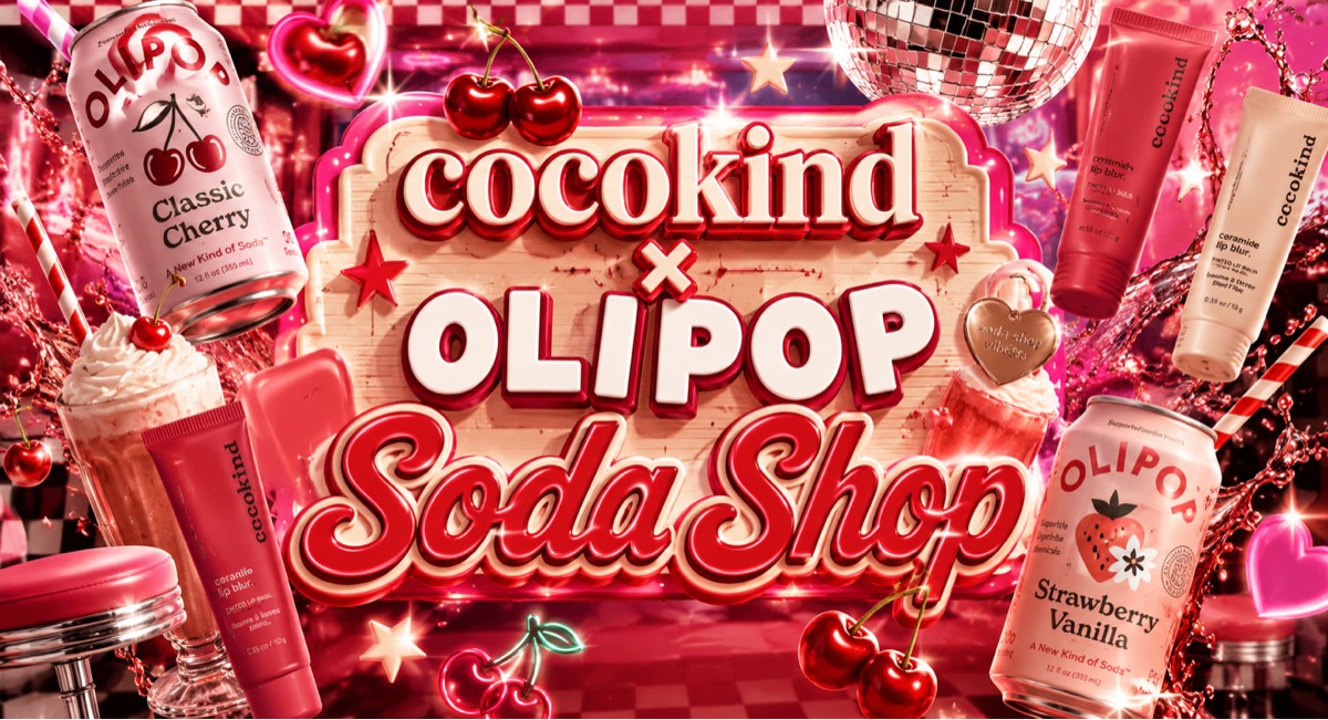 Cocokind x OLIPOP Soda Shop