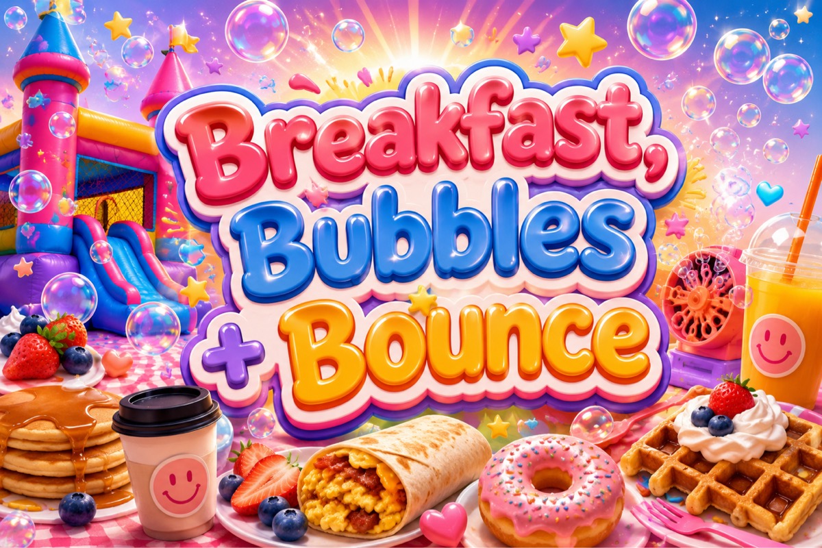 Breakfast, Bubbles + Bounce Pop Up
