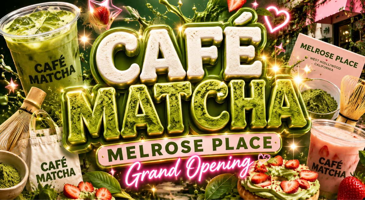 Cafe Matchu Melrose Place Grand Opening