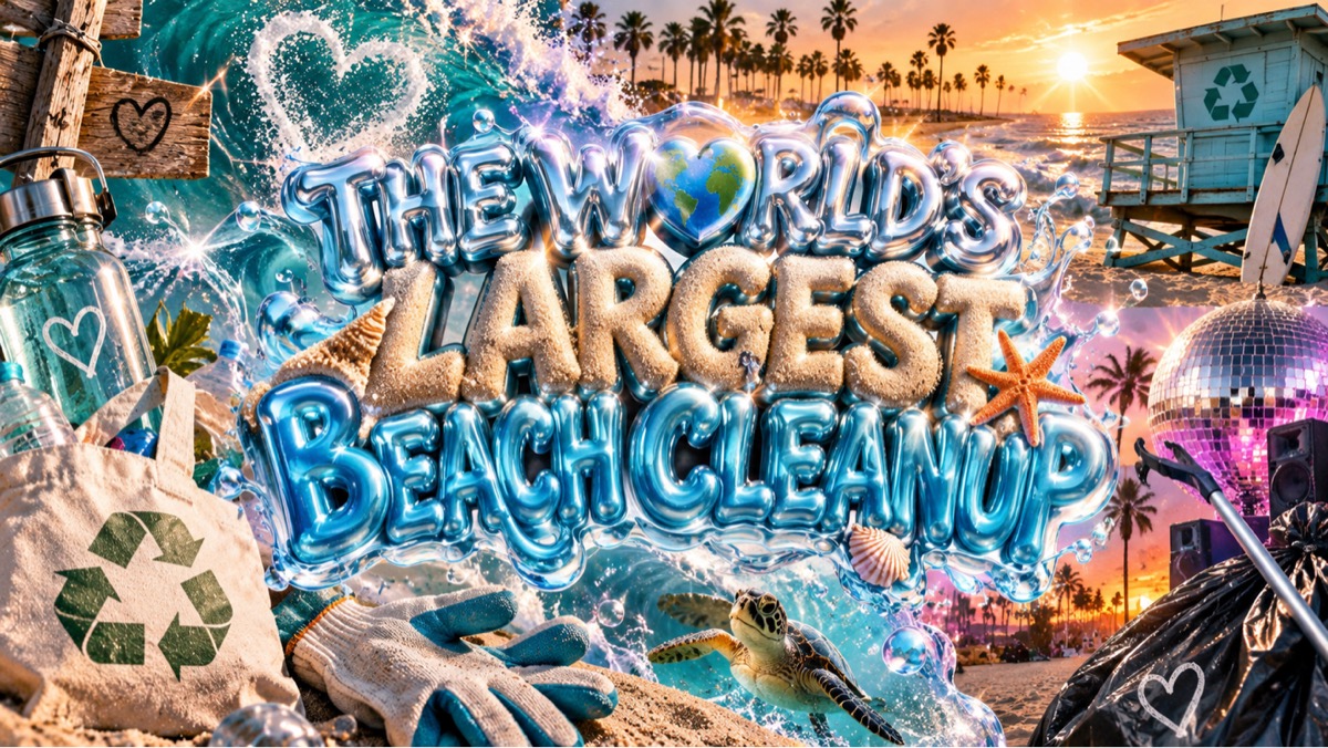 THE WORLD’S LARGEST BEACH CLEANUP — VENICE BEACH 🧹🌊