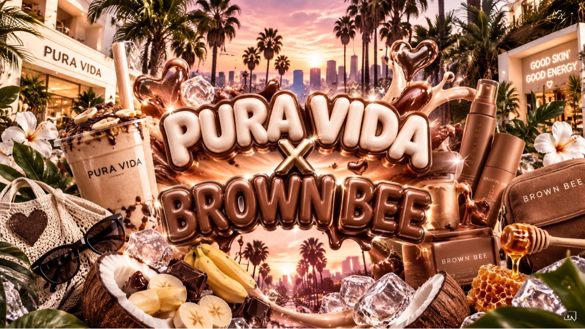 🤎✨ PURA VIDA x BROWN BEE — COME GET GLOWY WITH US! ✨🥤
